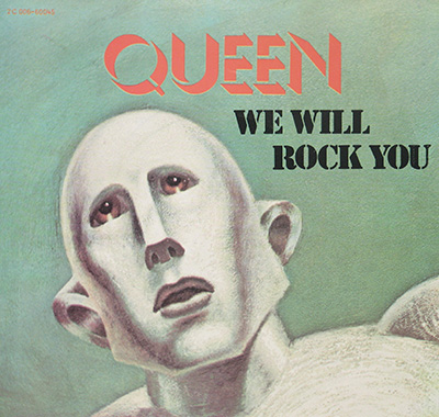  QUEEN - We Will Rock You b/w We Are THe Champions album front cover vinyl record